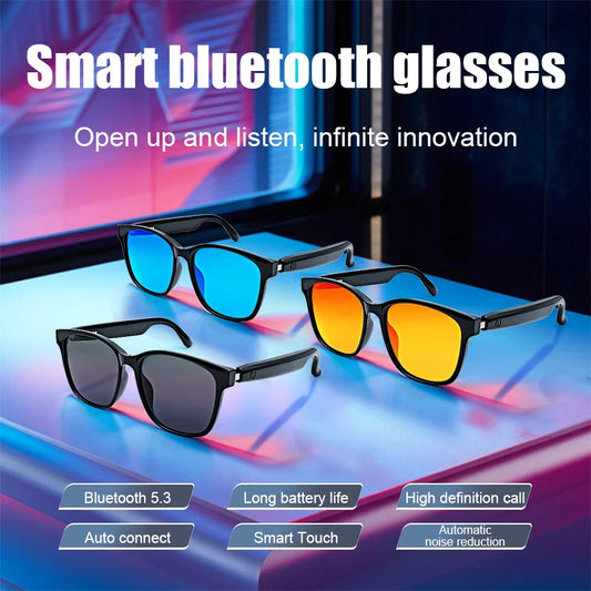 🕶️ Lunettes Connectées Intelligentes GS-08 – Appels, Musique & Protection Anti-Lumière Bleue