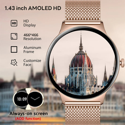 Montre Connectée ChiBear V89 – Écran AMOLED 1.43’’ Ultra HD & Appels Bluetooth