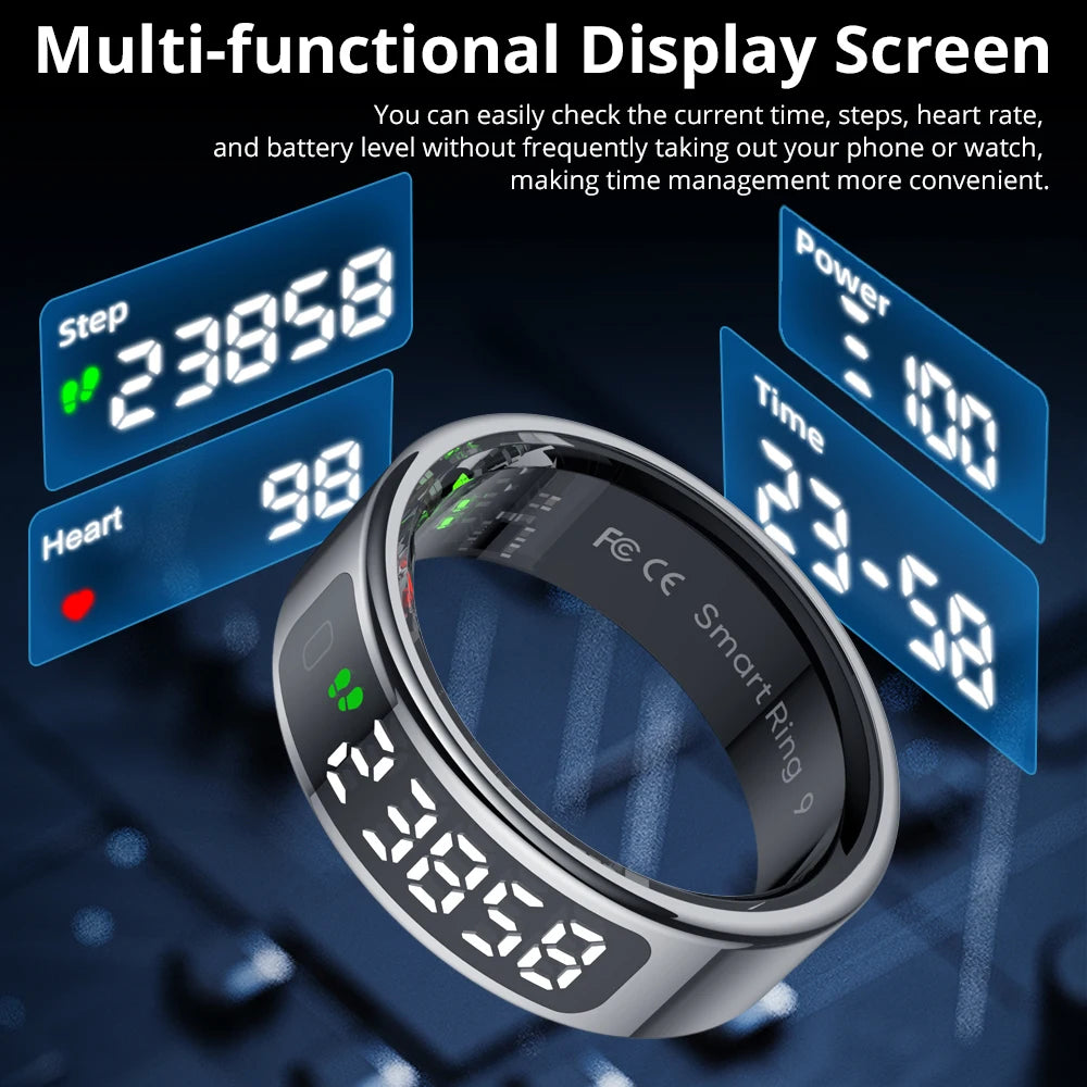 Bague Connectée COLMI R12 – Écran tactile & suivi santé avancé