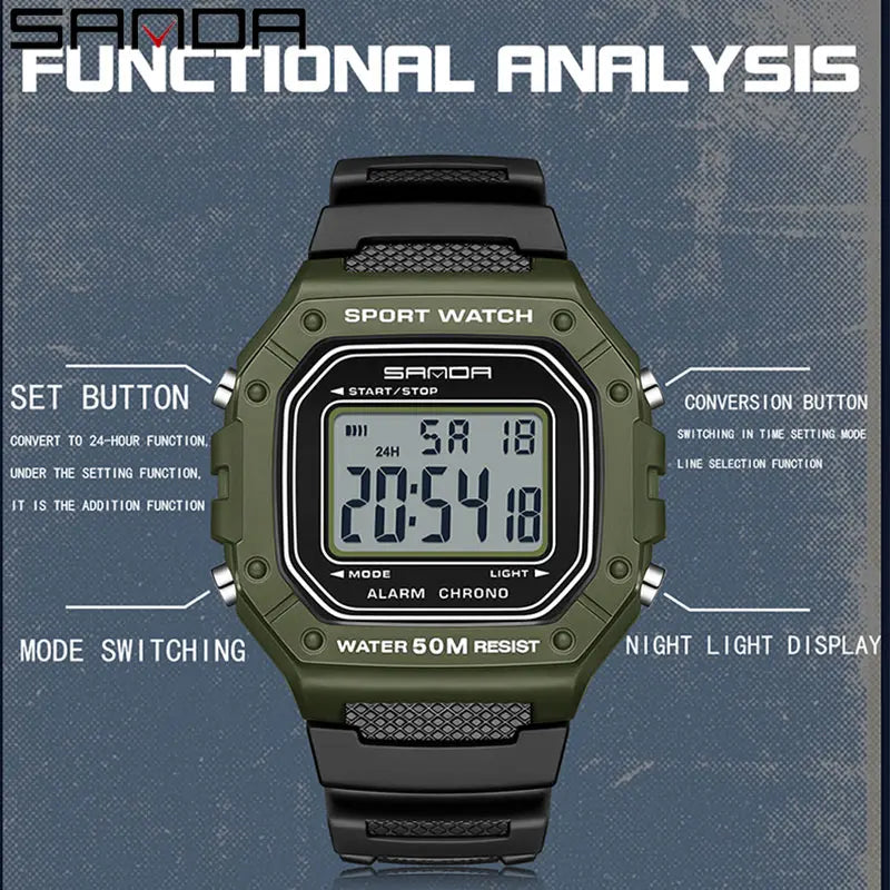 Montre Digitale Sport SANDA 2156