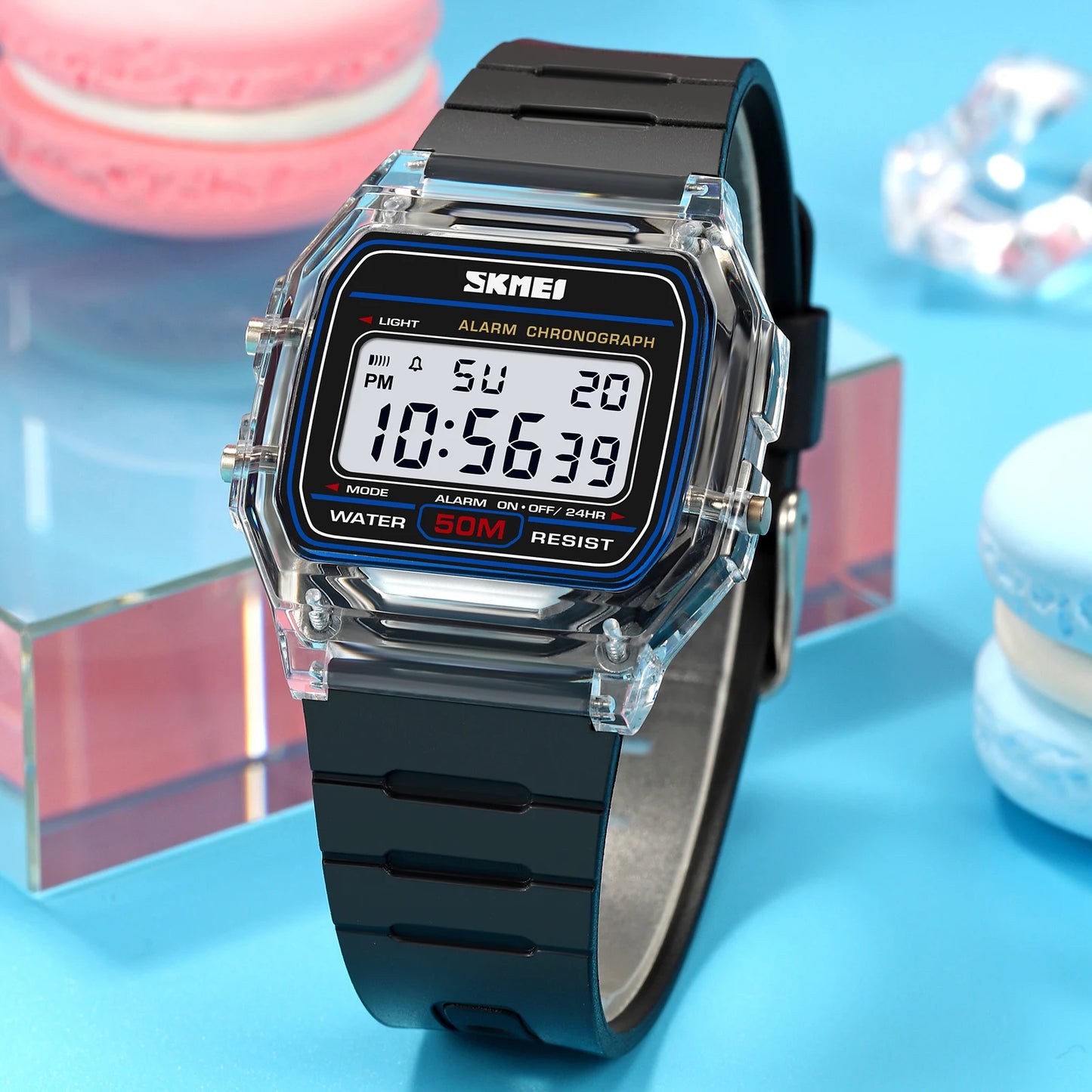Montre digitale SKMEI 2056 – Style, robustesse et fonctionnalités