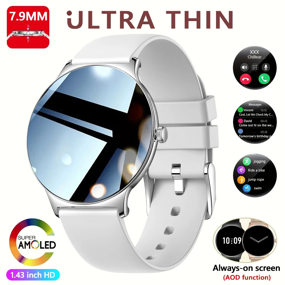 Montre Connectée ChiBear V89 – Écran AMOLED 1.43’’ Ultra HD & Appels Bluetooth