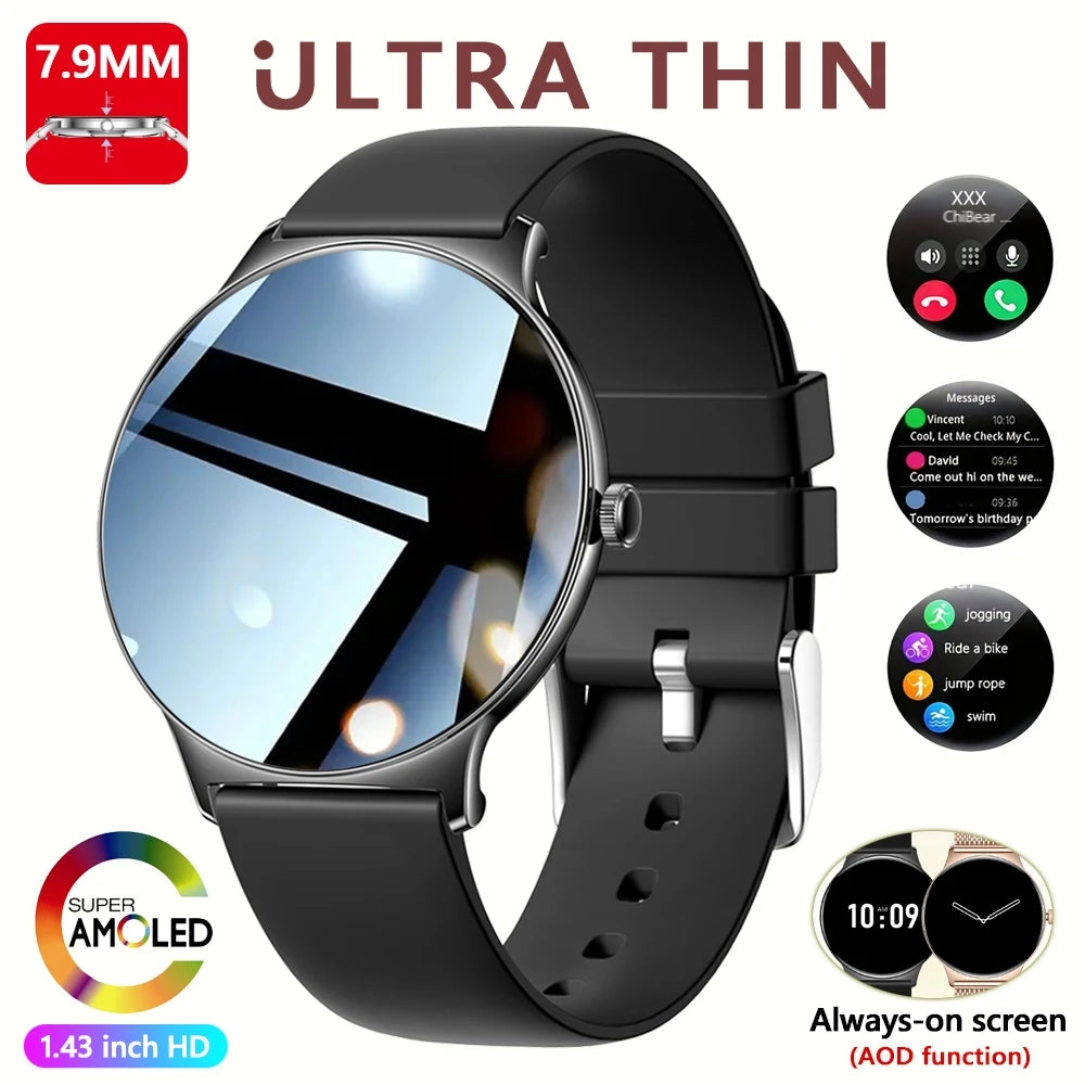 Montre Connectée ChiBear V89 – Écran AMOLED 1.43’’ Ultra HD & Appels Bluetooth