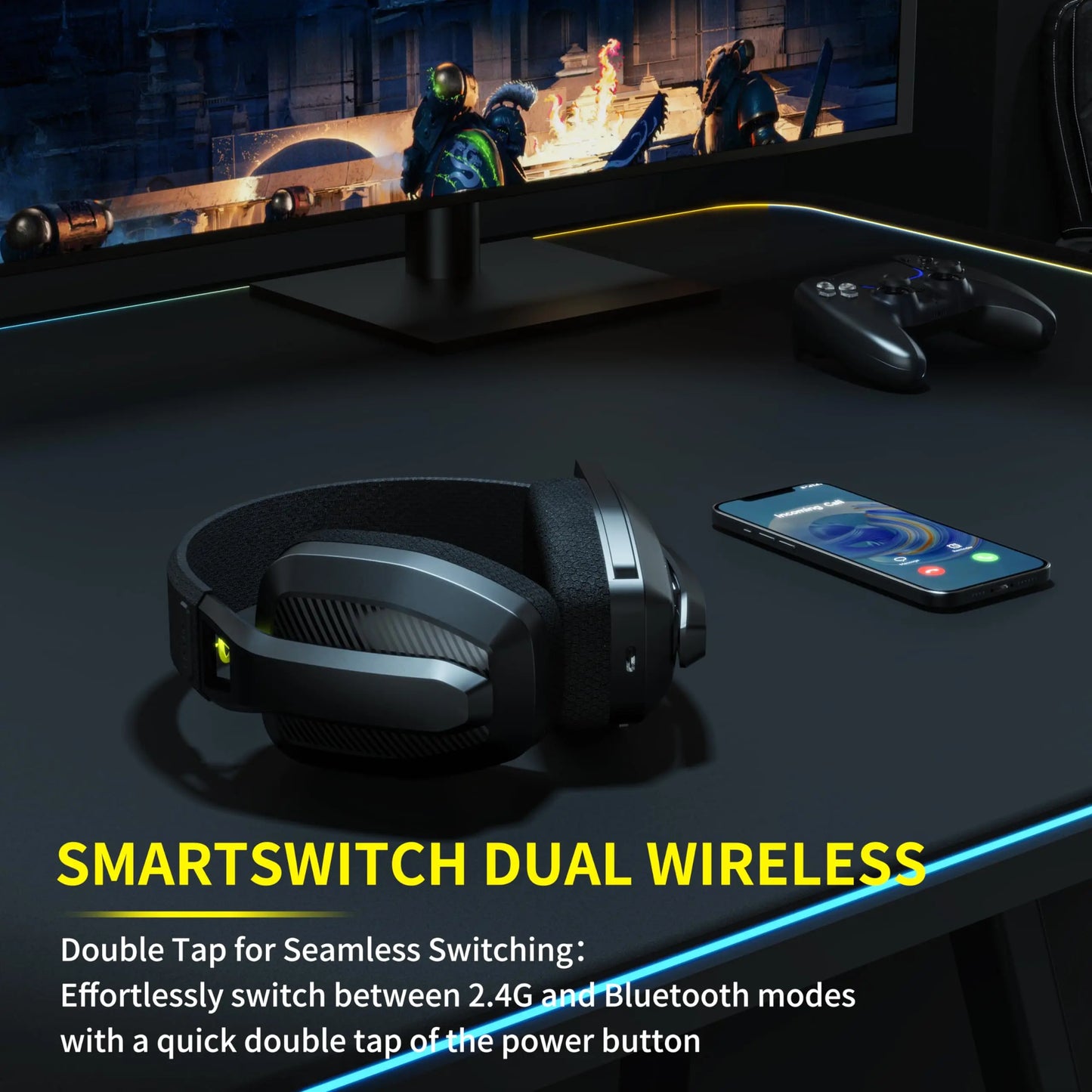Casque Audio BINNUNE BW06 Gaming 2.4GHz