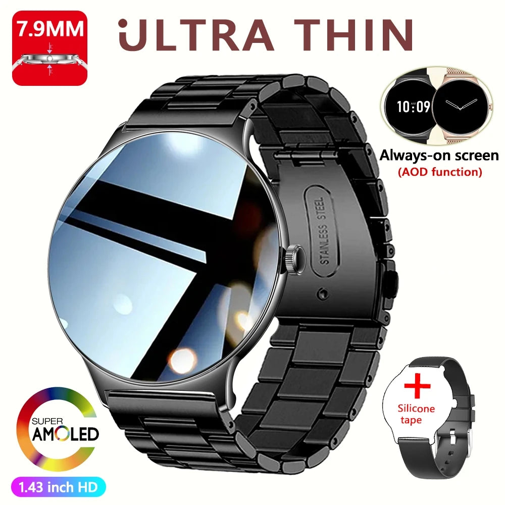 Montre Connectée ChiBear V89 – Écran AMOLED 1.43’’ Ultra HD & Appels Bluetooth