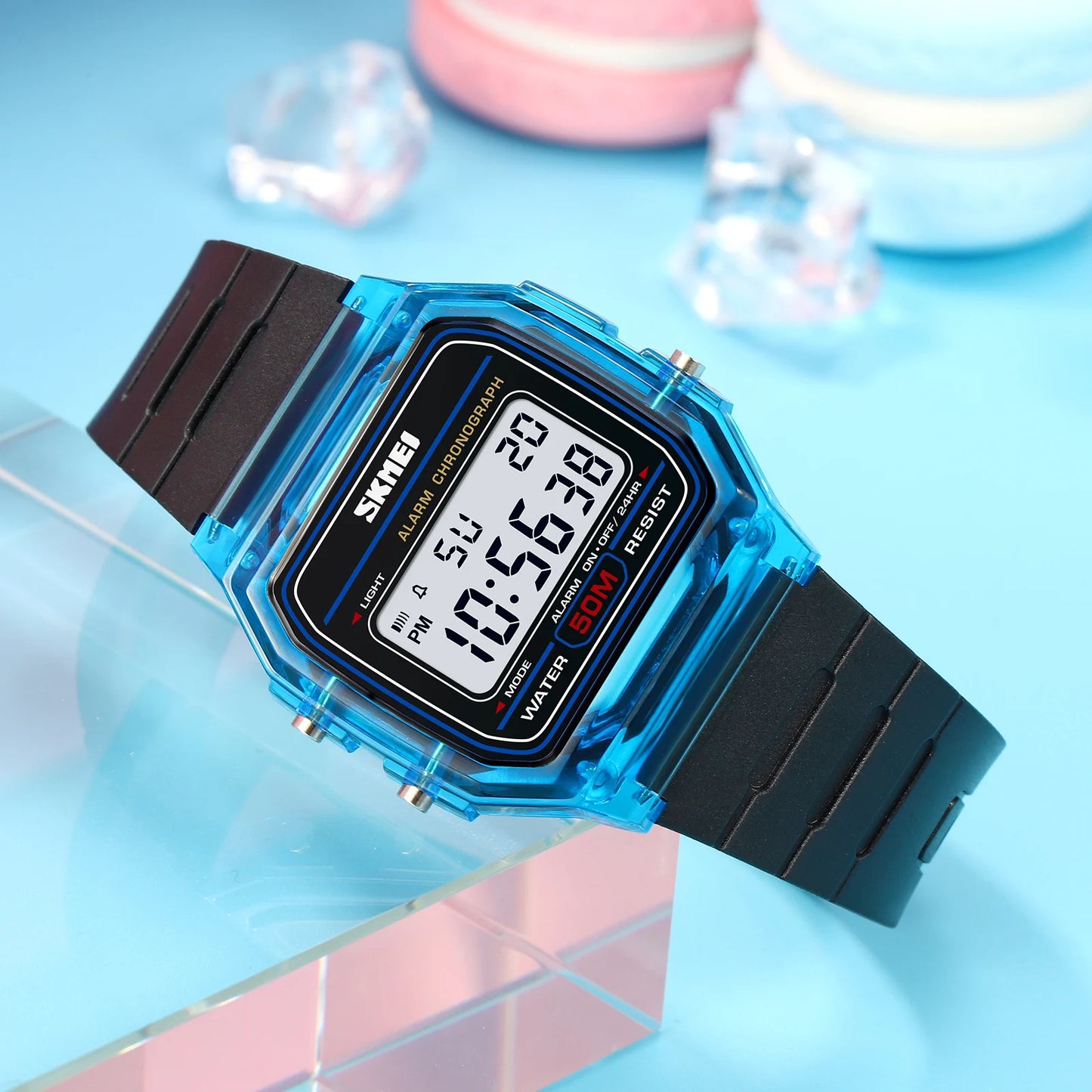 Montre digitale SKMEI 2056 – Style, robustesse et fonctionnalités