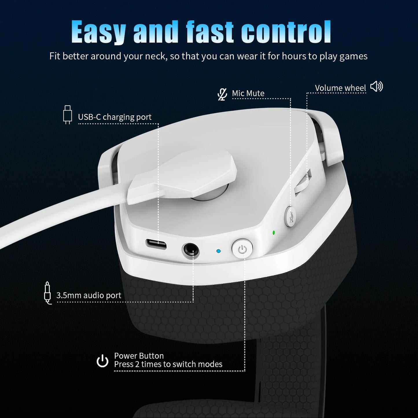 Casque Gaming Sans Fil & Filaire NUBWO G06