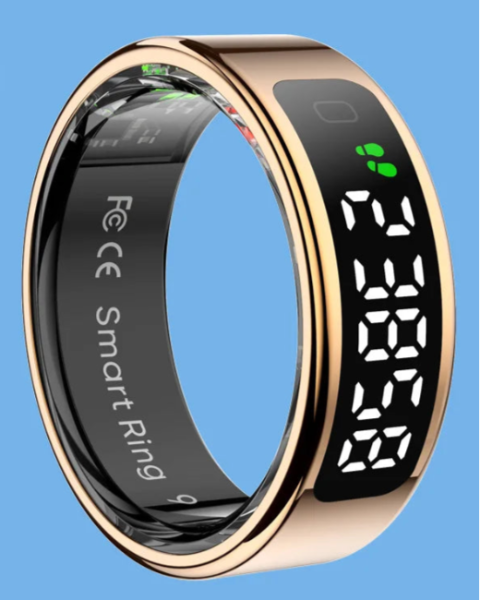 R11 Smart Ring – Bague Connectée avec Écran & Gestion Santé