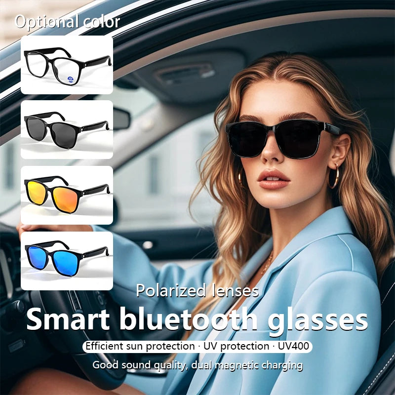 🕶️ Lunettes Connectées Intelligentes GS-08 – Appels, Musique & Protection Anti-Lumière Bleue