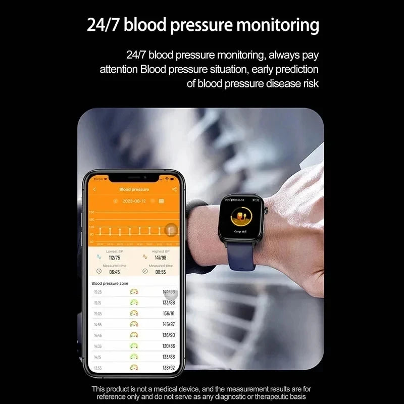 Montre Connectée Femme 2025 – ECG + PPG & Suivi Santé