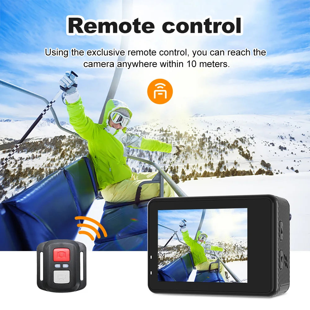 Caméra Sport & Action OURLIFE – 5K Ultra HD, Étanche & Polyvalente