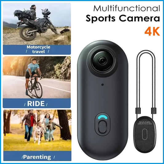 Mini Caméra Sport 4K Ultra HD – Compacte, Étanche & Polyvalente