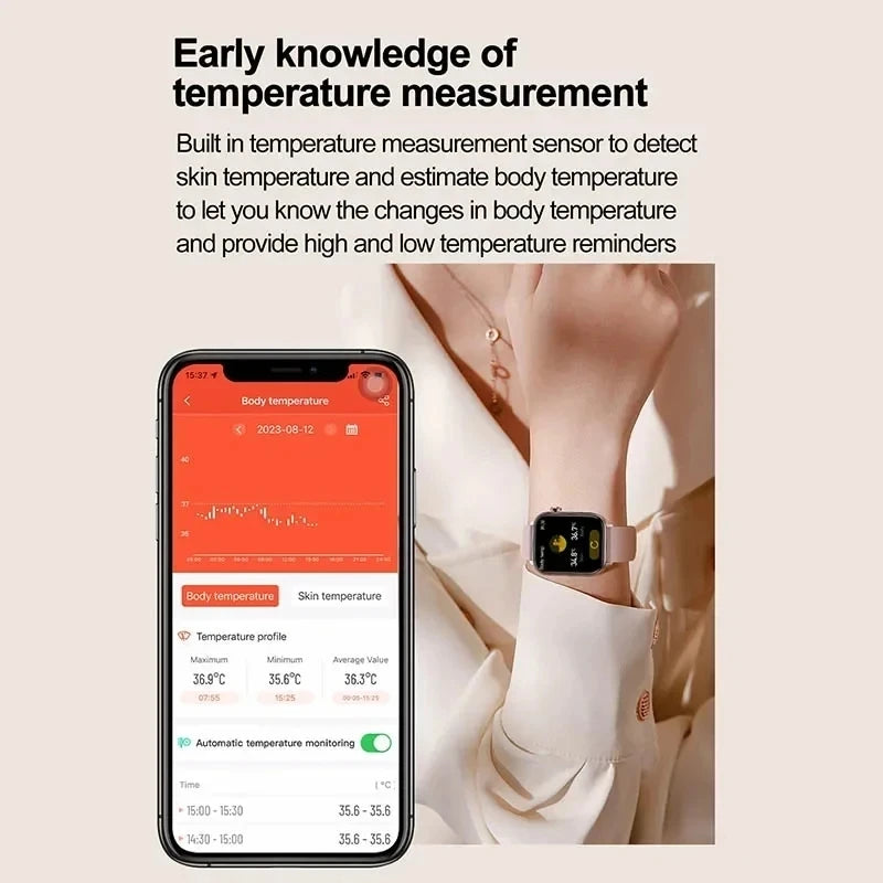 Montre Connectée Femme 2025 – ECG + PPG & Suivi Santé