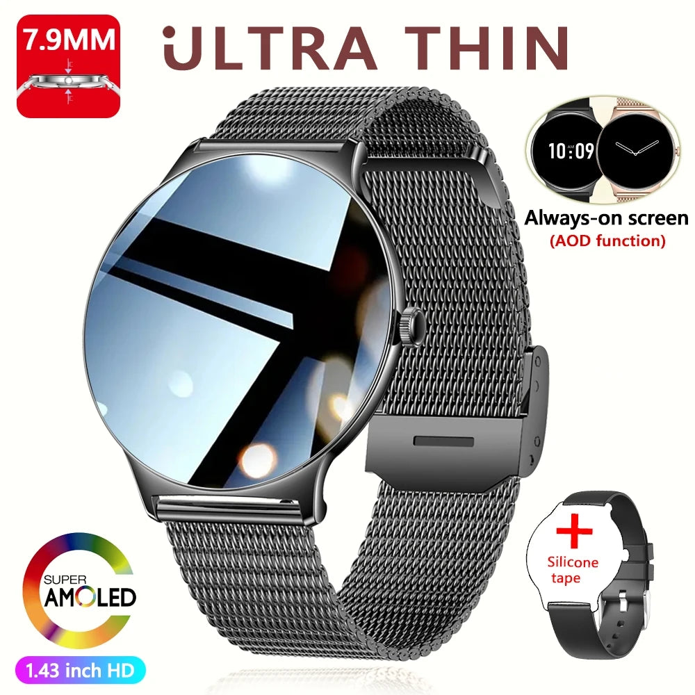 Montre Connectée ChiBear V89 – Écran AMOLED 1.43’’ Ultra HD & Appels Bluetooth