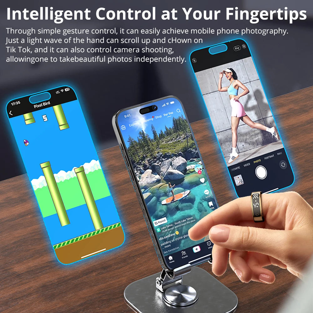 Bague Connectée COLMI R12 – Écran tactile & suivi santé avancé