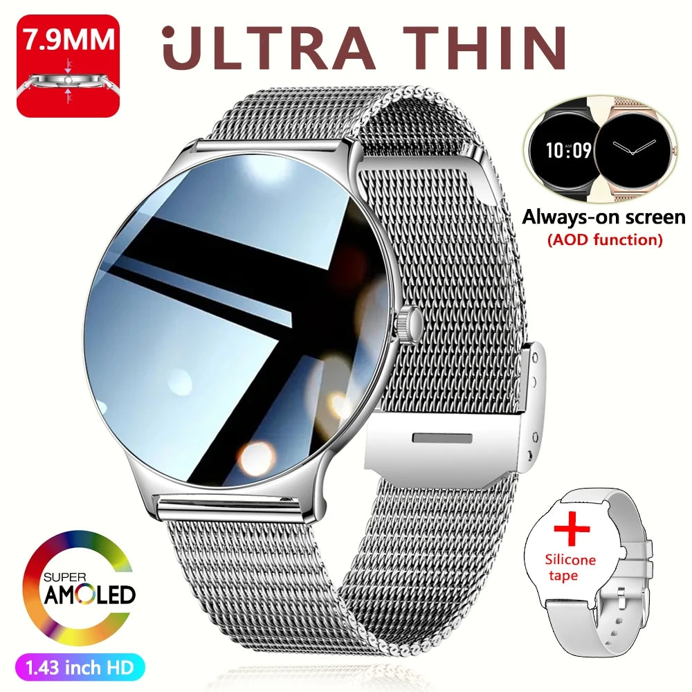 Montre Connectée ChiBear V89 – Écran AMOLED 1.43’’ Ultra HD & Appels Bluetooth