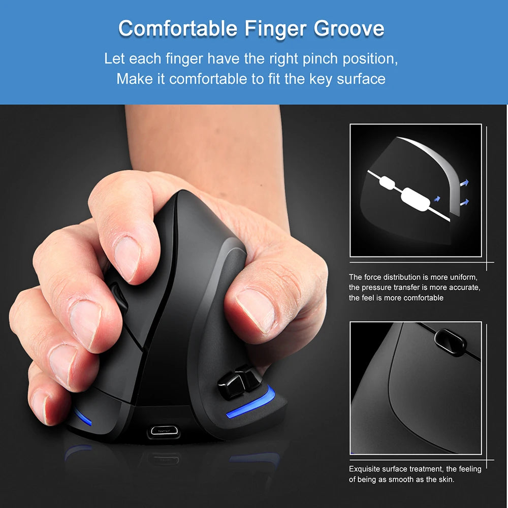 Souris verticale sans fil Lefon F35