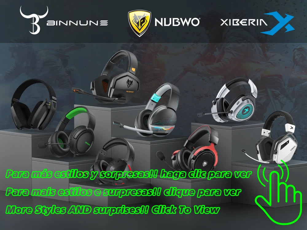 Casque Audio BINNUNE BW06 Gaming 2.4GHz