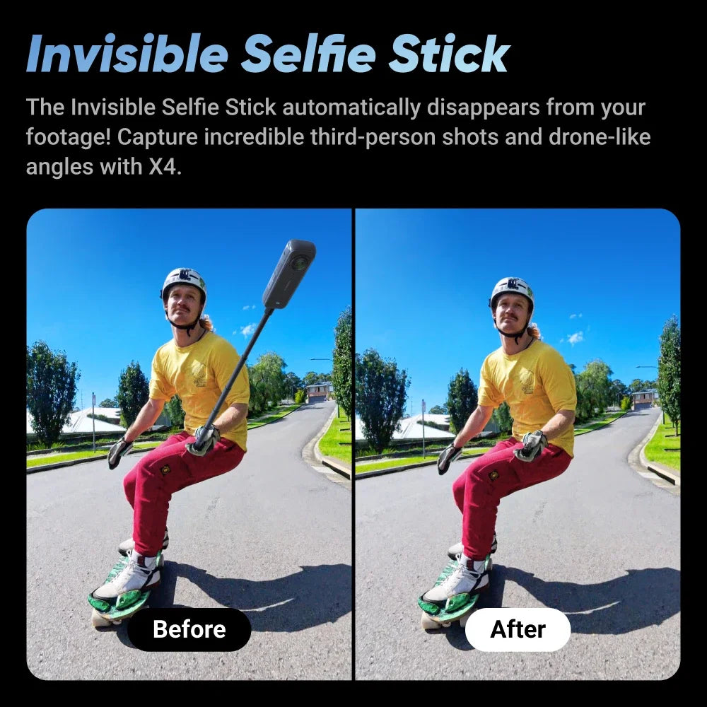 Insta360 X4 - Caméra d'action étanche 360 8K