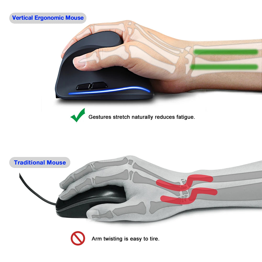 Souris verticale sans fil Lefon F35